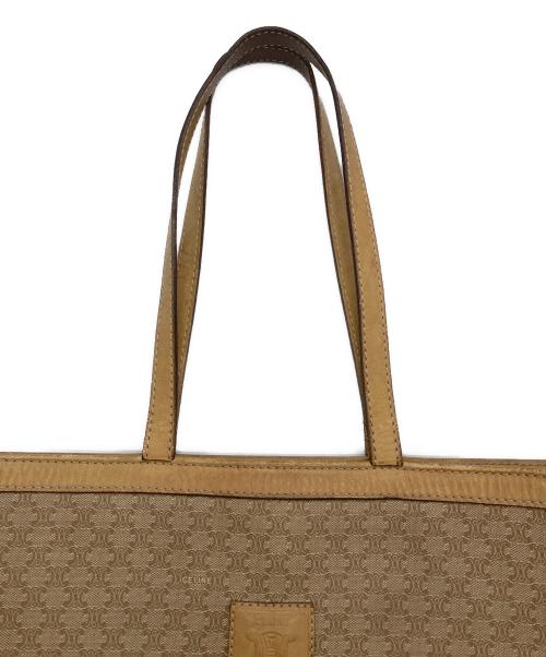 CELINE（セリーヌ）CELINE (セリーヌ) マカダム柄オールドトートバッグ ベージュ サイズ:表記なしの古着・服飾アイテム