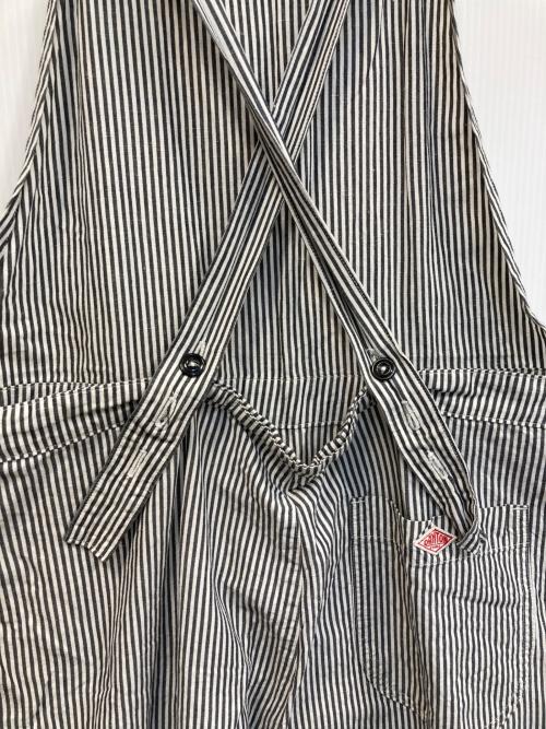 DANTON（ダントン）DANTON (ダントン) コットンリネンサロペット ホワイト×グレー サイズ:36の古着・服飾アイテム