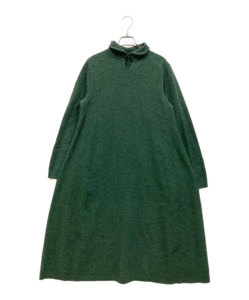 45R（フォーティファイブ・アール）45R (フォーティファイブ・アール) ニットワンピース グリーン サイズ:SIZE 2の古着・服飾アイテム