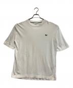 LACOSTEラコステ）の古着「リラックスフィット ニット Tシャツ」｜ホワイト
