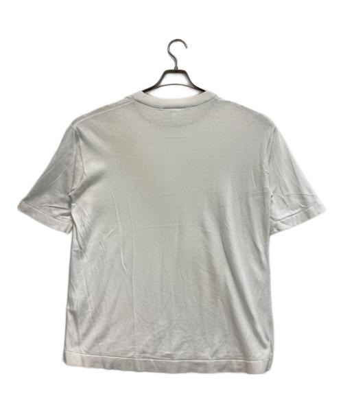 LACOSTE（ラコステ）LACOSTE (ラコステ) リラックスフィット ニット Tシャツ ホワイト サイズ:Mの古着・服飾アイテム