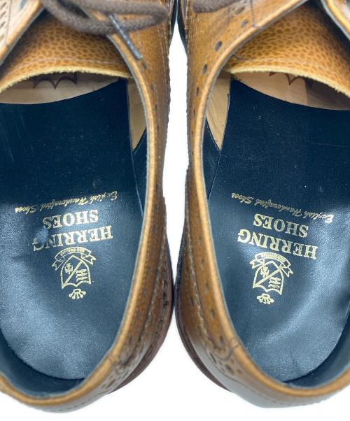 HERRING SHOES（ヘリングシューズ）Herring Shoes (ヘリングシューズ) ウィングチップシューズ ブラウン サイズ:SIZE Mの古着・服飾アイテム