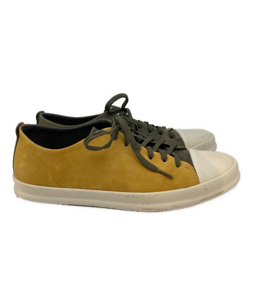 CAMPER（カンペール）CAMPER (カンペール) ツインズレザースニーカー カーキ×イエロー サイズ:SIZE 27.5cmの古着・服飾アイテム