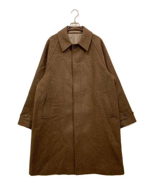 STEVEN ALAN（スティーブンアラン）STEVEN ALAN (スティーブンアラン) TOP WR MLTN CMP BALMACAAN COAT ブラウン サイズ:SIZE Lの古着・服飾アイテム