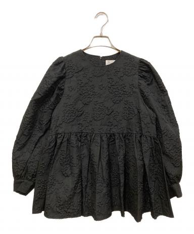 中古・古着通販】OHGA (オオガ) ジャガードペプラムギャザーブラウス