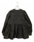 OHGA (オオガ) ジャガードペプラムギャザーブラウス ブラック サイズ:FREE：9000円