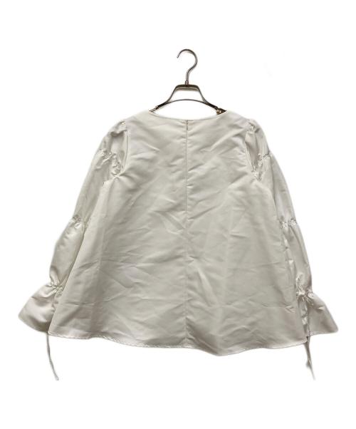 Bluelea（ブルレア）BLUELEA (ブルレア) Braid Blouse ホワイト サイズ:SIZE Freeの古着・服飾アイテム