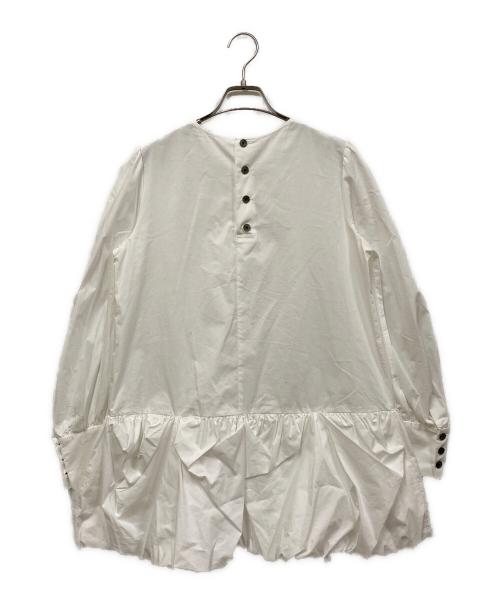 CADUNE（カデュネ）CADUNE (カデュネ) バルーン裾チュニック ホワイト サイズ:SIZE 36の古着・服飾アイテム
