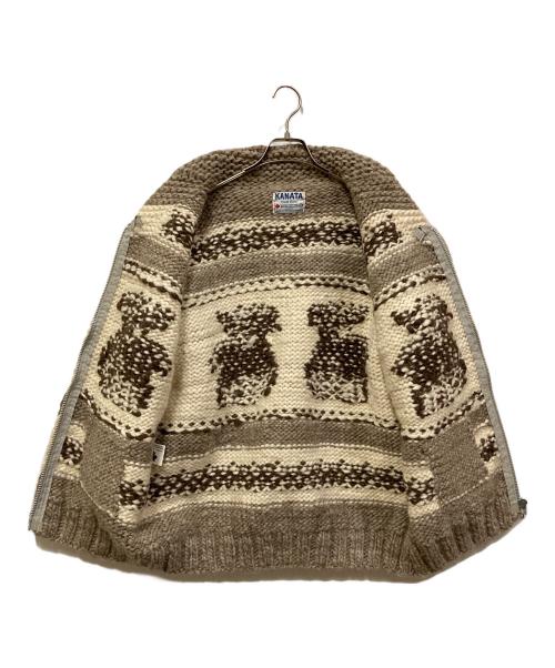 KANATA（カナタ）KANATA (カナタ) カウチンニットカーディガン ベージュ サイズ:表記なしの古着・服飾アイテム