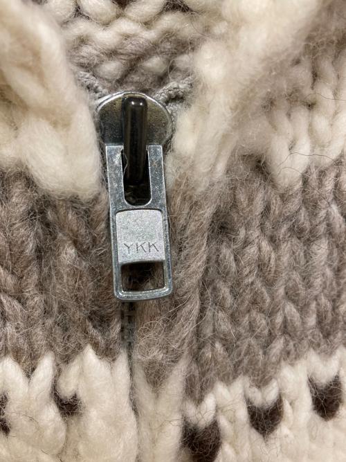 KANATA（カナタ）KANATA (カナタ) カウチンニットカーディガン ベージュ サイズ:表記なしの古着・服飾アイテム