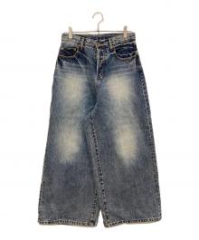 ichi（イチ）の古着「ワイドデニムパンツ」｜インディゴ