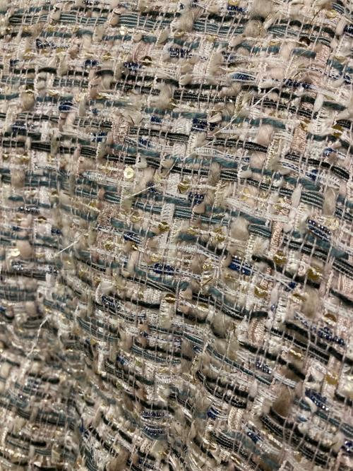 Snidel（スナイデル）Snidel (スナイデル) ツイードダウンジャケット スカイブルー サイズ:SIZE Freeの古着・服飾アイテム