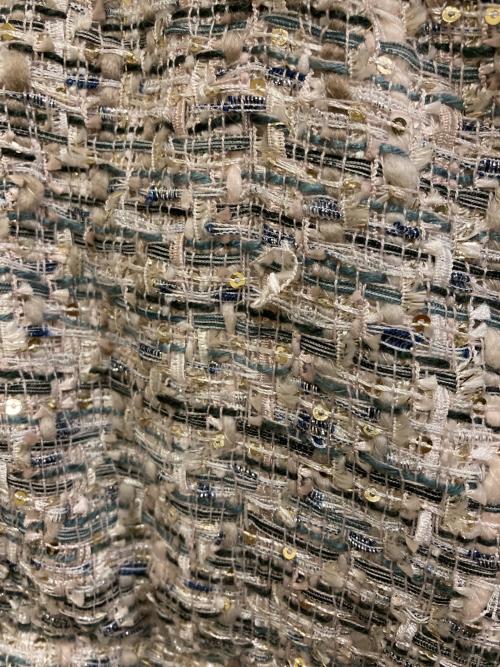 Snidel（スナイデル）Snidel (スナイデル) ツイードダウンジャケット スカイブルー サイズ:SIZE Freeの古着・服飾アイテム