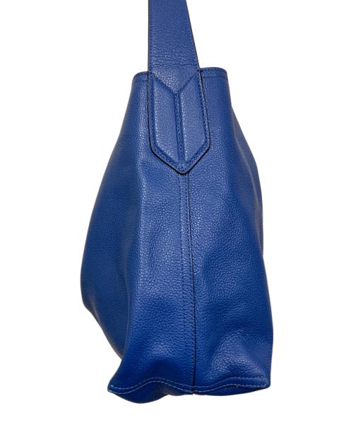 EMPORIO ARMANI（エンポリオアルマーニ）EMPORIO ARMANI (エンポリオアルマーニ) レザーワンショルダーバッグ ブルー サイズ:表記なしの古着・服飾アイテム