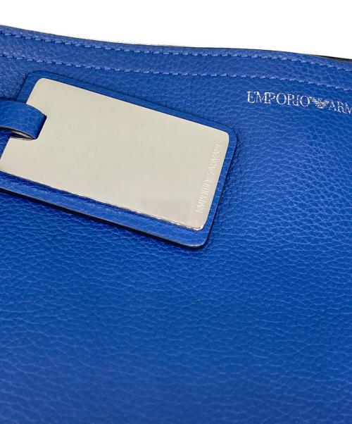 EMPORIO ARMANI（エンポリオアルマーニ）EMPORIO ARMANI (エンポリオアルマーニ) レザーワンショルダーバッグ ブルー サイズ:表記なしの古着・服飾アイテム