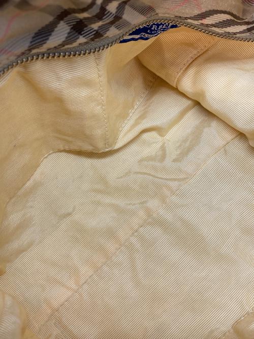 BURBERRY BLUE LABEL（バーバリー ブルー レーベル）BURBERRY BLUE LABEL (バーバリーロンドンブルーレーベル) キャンバスショルダーバッグ イエロー サイズ:表記なしの古着・服飾アイテム