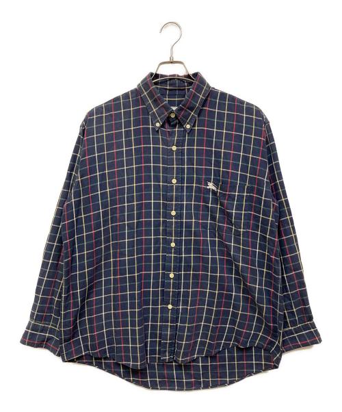 Burberry's（バーバリー）Burberry's (バーバリーズ) チェックシャツ ネイビー サイズ:SIZE XLの古着・服飾アイテム