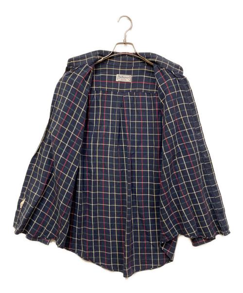 Burberry's（バーバリー）Burberry's (バーバリーズ) チェックシャツ ネイビー サイズ:SIZE XLの古着・服飾アイテム