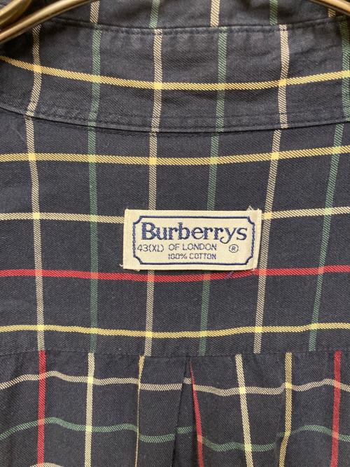 Burberry's（バーバリー）Burberry's (バーバリーズ) チェックシャツ ネイビー サイズ:SIZE XLの古着・服飾アイテム