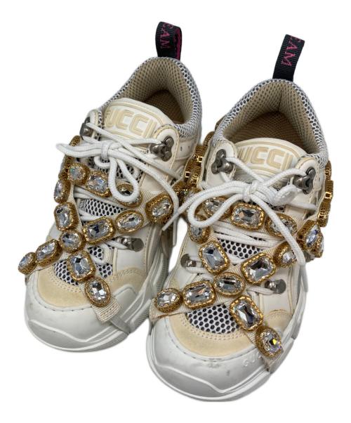 GUCCI（グッチ）GUCCI (グッチ) FLASHTREK SAGA ホワイト サイズ:SIZE 35の古着・服飾アイテム