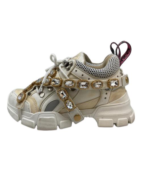 GUCCI（グッチ）GUCCI (グッチ) FLASHTREK SAGA ホワイト サイズ:SIZE 35の古着・服飾アイテム