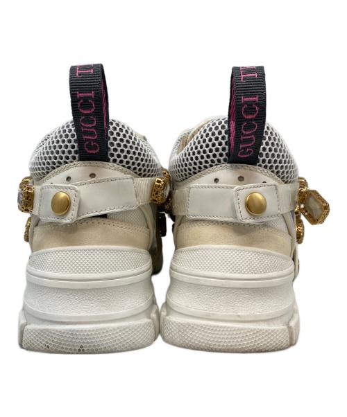 GUCCI（グッチ）GUCCI (グッチ) FLASHTREK SAGA ホワイト サイズ:SIZE 35の古着・服飾アイテム