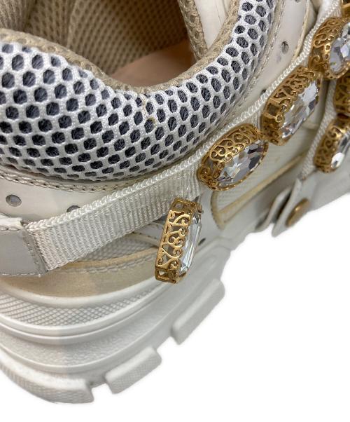 GUCCI（グッチ）GUCCI (グッチ) FLASHTREK SAGA ホワイト サイズ:SIZE 35の古着・服飾アイテム