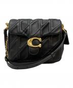 COACHコーチ）の古着「タイムズ スクエア タビー ショルダー バッグ・キルティング」｜ブラック