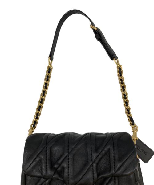 COACH（コーチ）COACH (コーチ) タイムズ スクエア タビー ショルダー バッグ・キルティング ブラックの古着・服飾アイテム