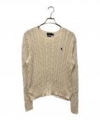 POLO RALPH LAURENポロ・ラルフローレン）の古着「ケーブルニット」｜ベージュ