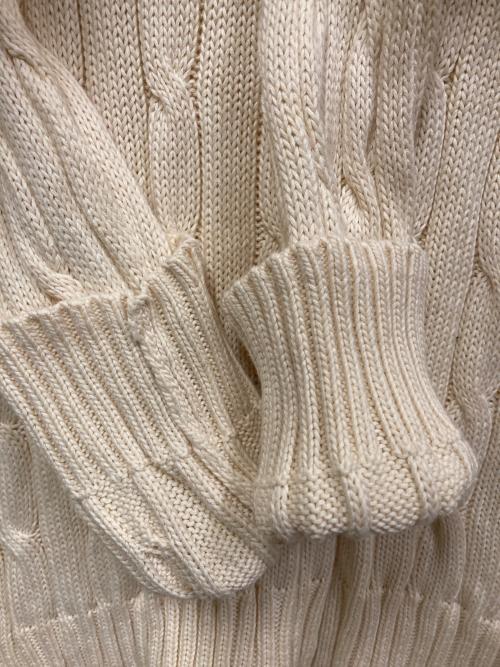 POLO RALPH LAUREN（ポロ・ラルフローレン）POLO RALPH LAUREN (ポロ・ラルフローレン) ケーブルニット ベージュ サイズ:SIZE XLの古着・服飾アイテム