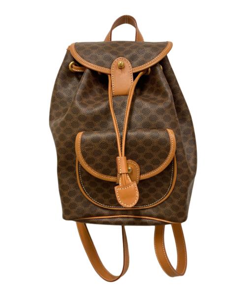 CELINE（セリーヌ）CELINE (セリーヌ) マカダム柄リュック ブラウン サイズ:表記なしの古着・服飾アイテム