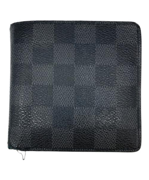 LOUIS VUITTON（ルイ ヴィトン）LOUIS VUITTON (ルイ ヴィトン) 2つ折り財布 ブラックの古着・服飾アイテム