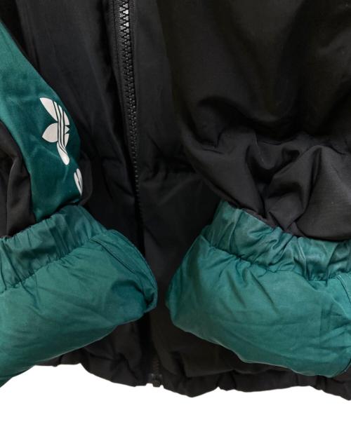 adidas（アディダス）adidas (アディダス) JKT DOWN REV ブラック×グリーン サイズ:SIZE Sの古着・服飾アイテム