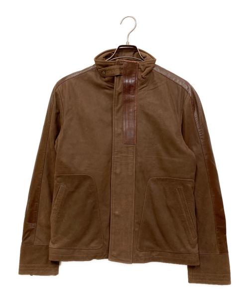 SUXUS（サクスス）SUXUS (サクスス) レザージャケット ブラウン サイズ:SIZE 50の古着・服飾アイテム
