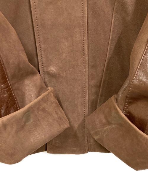 SUXUS（サクスス）SUXUS (サクスス) レザージャケット ブラウン サイズ:SIZE 50の古着・服飾アイテム