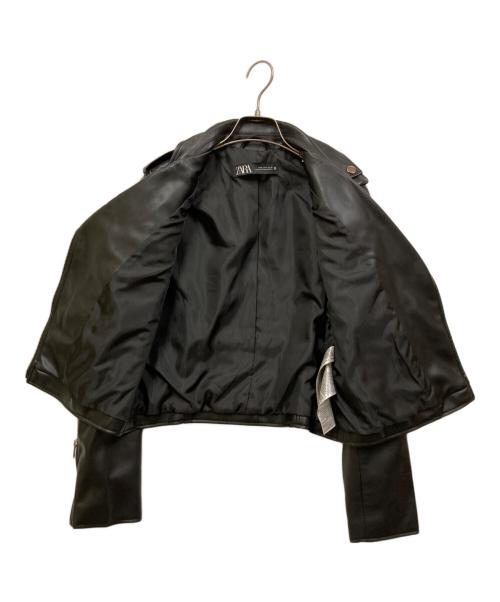 ZARA（ザラ）ZARA (ザラ) ライダースジャケット ブラック サイズ:SIZE Sの古着・服飾アイテム