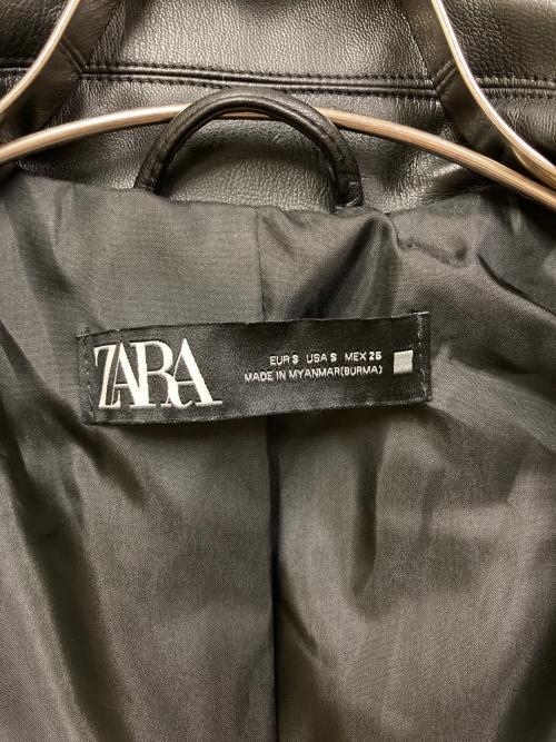 ZARA（ザラ）ZARA (ザラ) ライダースジャケット ブラック サイズ:SIZE Sの古着・服飾アイテム