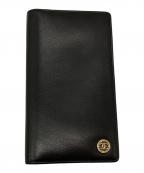 CHANELシャネル）の古着「ココボタン２つ折り長財布」｜ブラック