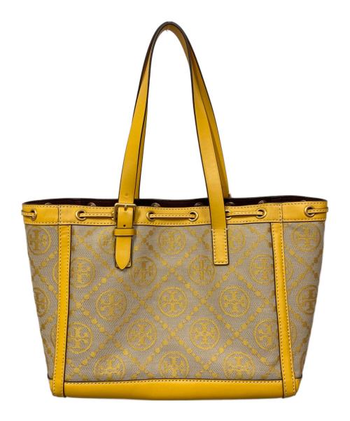 TORY BURCH（トリーバーチ）TORY BURCH (トリーバーチ) MONOGRAM Jacquard Small Tote Bag ベージュの古着・服飾アイテム