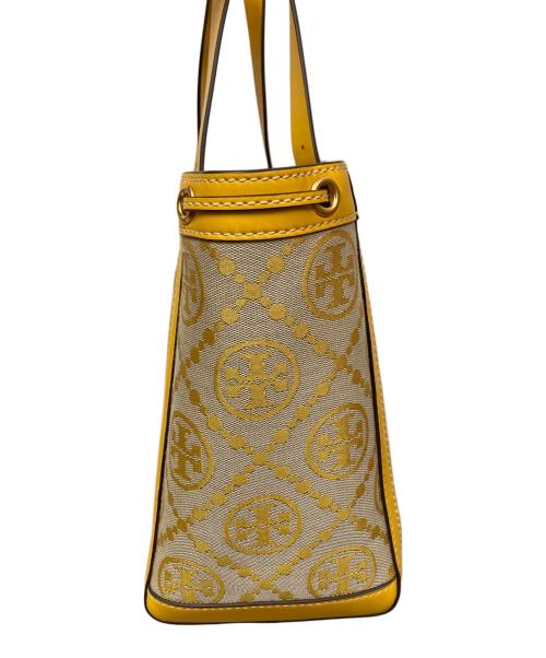 TORY BURCH（トリーバーチ）TORY BURCH (トリーバーチ) MONOGRAM Jacquard Small Tote Bag ベージュの古着・服飾アイテム