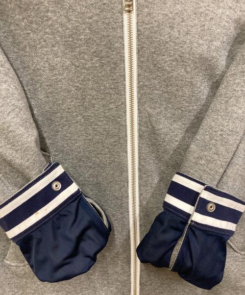 BLACK LABEL CRESTBRIDGE（ブラックレーベル クレストブリッジ）BLACK LABEL CRESTBRIDGE (ブラックレーベル クレストブリッジ) フーデッドジャケット グレー サイズ:SIZE Mの古着・服飾アイテム