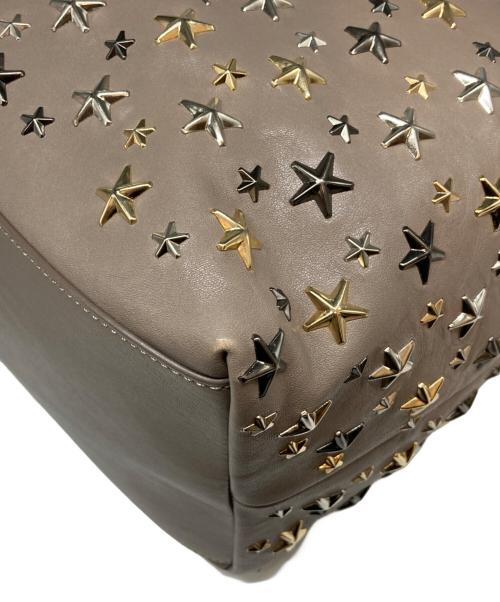 JIMMY CHOO（ジミーチュウ）JIMMY CHOO (ジミーチュウ) トートバッグ サシャ ベージュの古着・服飾アイテム