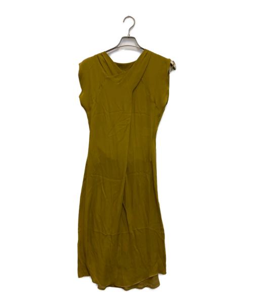 Maison Margiela（メゾンマルジェラ）Maison Margiela (メゾンマルジェラ) ノースリーブワンピース マスタード サイズ:40の古着・服飾アイテム