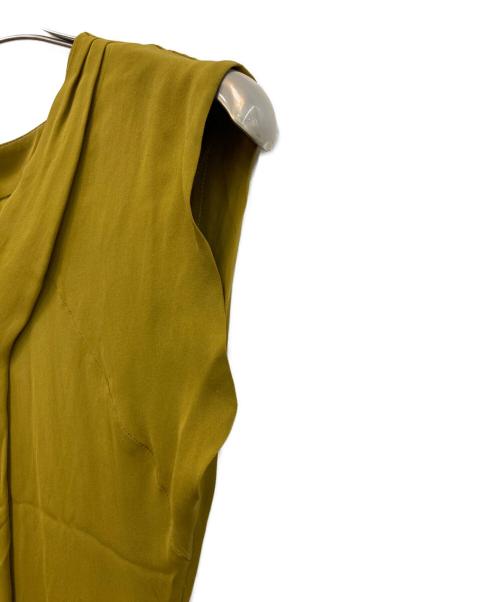 Maison Margiela（メゾンマルジェラ）Maison Margiela (メゾンマルジェラ) ノースリーブワンピース マスタード サイズ:40の古着・服飾アイテム