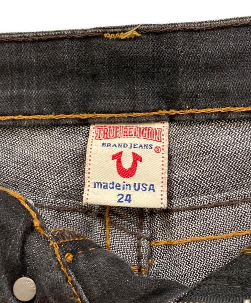 TRUE RELIGION（トゥルー レリジョン）TRUE RELIGION (トゥルー レリジョン) ＲＡＩＮＢＯＷ ＪＯＥＹ フレアデニム インディゴ サイズ:SIZE 61cm (W24)の古着・服飾アイテム