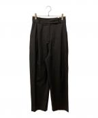 TOTEMトーテム）の古着「DEEP PLEAT TROUSERS」｜ブラック