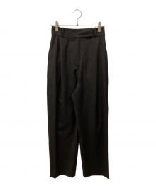 TOTEM（トーテム）の古着「DEEP PLEAT TROUSERS」｜ブラック