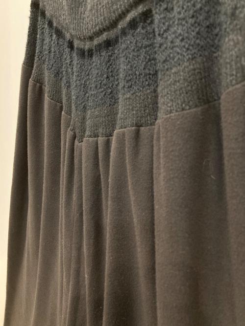 BEARDSLEY（ビアズリー）BEARDSLEY (ビアズリー) ウエストニット起毛バギー ブラック サイズ:FREEの古着・服飾アイテム