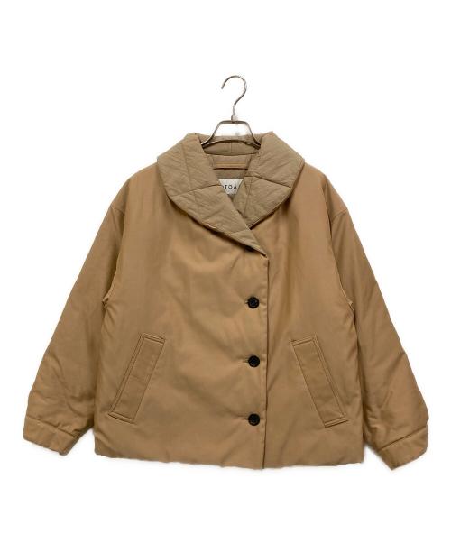 otoaa（オトアー）otoaa (オトアー) ショールカラーパデッドコート ベージュ サイズ:SIZE 2の古着・服飾アイテム
